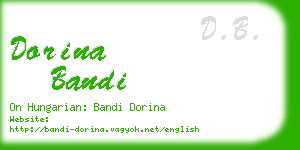 dorina bandi business card